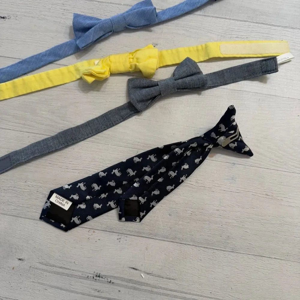 Bow ties Velcro baby toddler clip on bunny tie‎